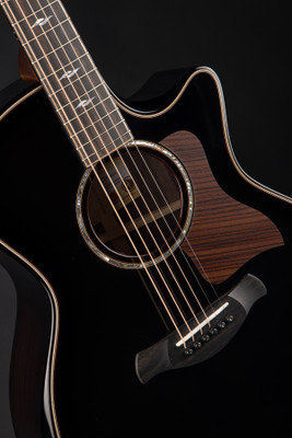 Taylor Next Generation Builders Edition 814ce Blacktop Adirondack Spruce Indian Rosewood Acoustic Guitar