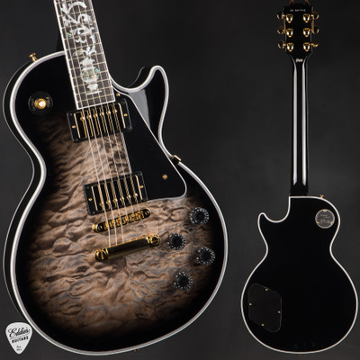 Gibson Custom Shop Dealer Select Les Paul Custom 5A Quilt Tree Of Life Cobra Burst Electric Guitar