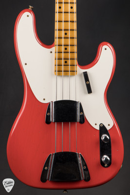 Fender Custom Shop 1956 Precision Bass Journeyman Relic Fiesta Red Electric Bass