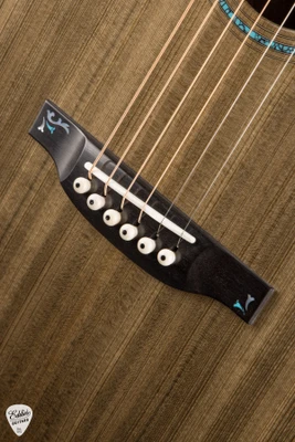 Bourgeois OMS12C DB Signature Deluxe Acoustic Guitar with Dark Forest Ancient Cypress and Figured Madagascar Rosewood