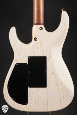 Tom Anderson Angel Player Hollow White with Gold Dog Hair Electric Guitar