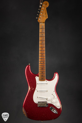 Fender Custom Shop 50's Dualmag II Stratocaster Red Sparkle Electric Guitar