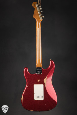 Fender Custom Shop 50's Dualmag II Stratocaster Red Sparkle Electric Guitar