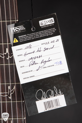 Hang Tag for PRS Swamp Ash Special Sprayers Choice Electric Guitar