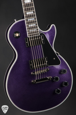 Gibson Custom Shop Dealer Select Les Paul Custom Gloss Purple Sparkle Electric Guitar