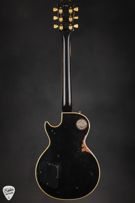 Gibson Custom Shop Limited Edition 1954 Les Paul Custom Reissue Heavy Aged Ebony Electric Guitar