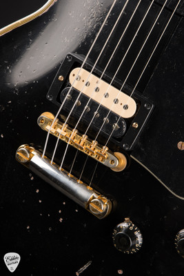 Gibson Custom Shop Limited Edition 1954 Les Paul Custom Reissue Heavy Aged Ebony Electric Guitar
