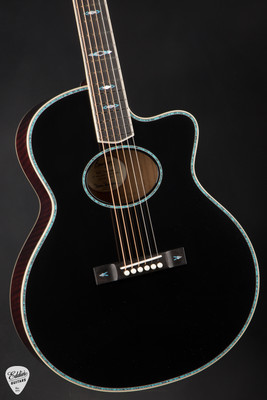Bourgeois The Artist Small Jumbo Carved Back Acoustic Guitar with Aged Tone Adirondack Spruce and Aged Tone Curly Maple
