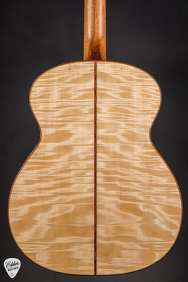 Circle Strings Baritone Acoustic Guitar with Old Growth Sitka Spruce and Quilted Tochi