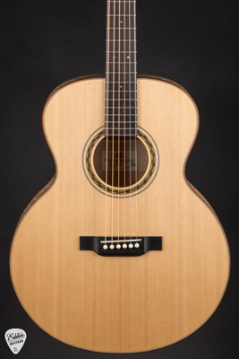 Circle Strings Small Jumbo Acoustic Guitar with Old Growth Sitka Spruce and Quilted Tochi
