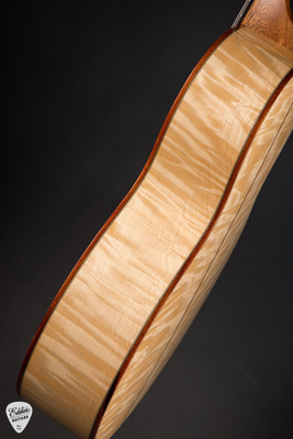 Circle Strings Small Jumbo Acoustic Guitar with Old Growth Sitka Spruce and Quilted Tochi