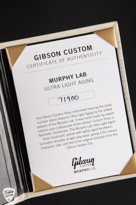 Gibson Certificate of Authenticity