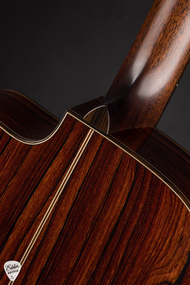 Bourgeois OMC Acoustic Guitar with Bearclaw Italian Spruce and Cocobolo
