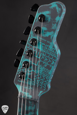 James Tyler Studio Elite Satin Black with Black Shmear with Turquoise Tint Electric Guitar