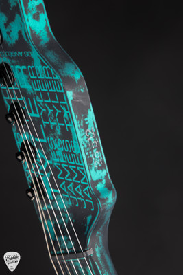 James Tyler Studio Elite Satin Black with Black Shmear with Turquoise Tint Electric Guitar