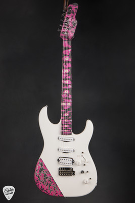 James Tyler Studio Elite Satin White with Neon Pink Shmear Electric Guitar