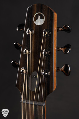 SkyTop Modified Parlor Acoustic Guitar with Bearclaw Sitka Spruce and Crelicam Ebony