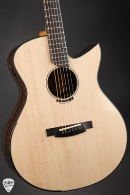 J Rieck OM Acoustic Guitar with Lutz Spruce and Claro Walnut