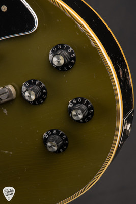 Gibson Custom Shop Limited Edition 1968 Les Paul Custom Reissue Heavy Aged Olive Drab Electric Guitar