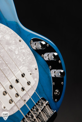 Ernie Ball Music Man Short Scale StingRay Trans Blue Electric Bass