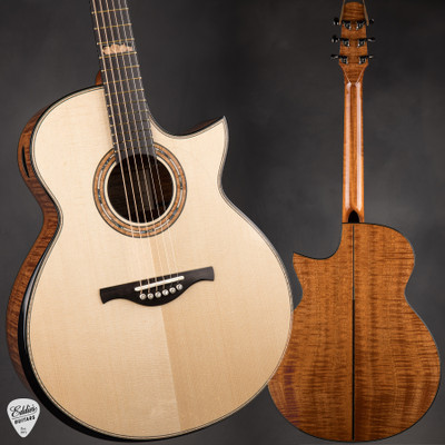 Michel Pellerin Small Jumbo CW - Lutz Spruce & Flamed Sapele