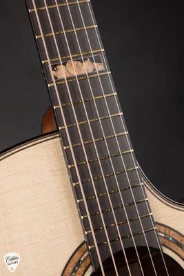 Michel Pellerin Small Jumbo CW Acoustic Guitar with Lutz Spruce and Flamed Sapele