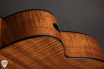 Michel Pellerin Small Jumbo CW Acoustic Guitar with Lutz Spruce and Flamed Sapele