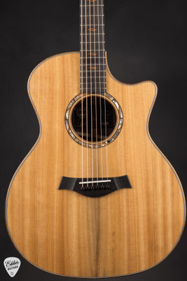 Taylor Custom 21 C14ce B6021 Grand Auditorium Dark Forest Sinker Cypress and Indian Rosewood Acoustic Guitar
