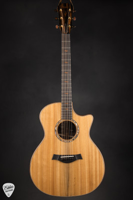 Taylor Custom 21 C14ce B6021 Grand Auditorium Dark Forest Sinker Cypress and Indian Rosewood Acoustic Guitar