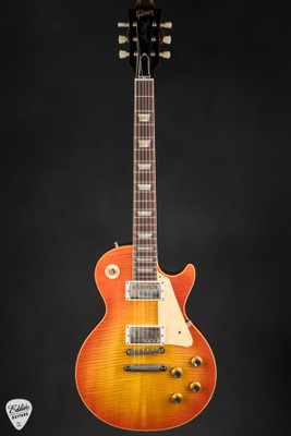 Gibson Custom Shop PSL 1960 Les Paul Standard Reissue V3 VOS Tangerine Burst Electric Guitar