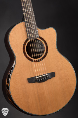 Kevin Ryan Paradiso Grand Concert Acoustic Guitar with Western Red Cedar and Indian Rosewood