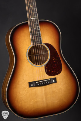 Huss and Dalton DS12 Custom Acoustic Guitar with Bearclaw Sitka Spruce and Tasmanian Blackwood in Sunburst