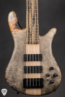Spector NS 5 5 String Neck Thru Buckeye Burl and Swamp Ash Electric Bass