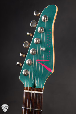 Tom Anderson The Classic Sherwood Green over Shell Pink Electric Guitar