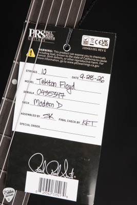 PRS Tekton Floyd White Holoflake electric guitar