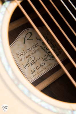 2007 Kevin Ryan Nightingale Grand Soloist Acoustic Guitar with Engelmann Spruce and Brazilian Rosewood