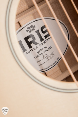 Iris MS00 Acoustic Guitar with European Spruce and Flamed Maple