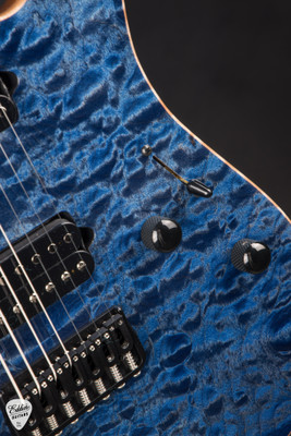 Suhr Modern 7 Quilt Roasted Trans Whale Blue Electric Guitar