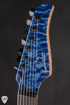 Suhr Modern 7 Quilt Roasted Trans Whale Blue Electric Guitar