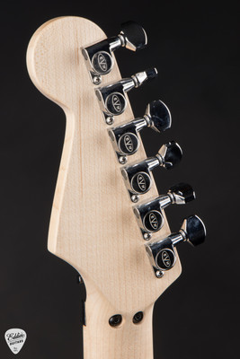 EVH Striped Series Shapes White and Black Electric Guitar