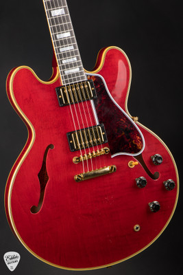 Gibson Custom Shop Limited Edition 1960 ES 355 Reissue with Figured Maple Light Aged Sixties Cherry Electric Guitar