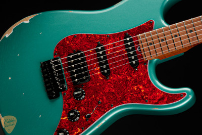 2023 - Suhr Eddie's Guitars Exclusive Classic S Antique Roasted - Sherwood Green Metallic