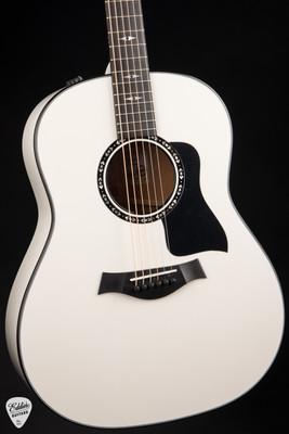 Taylor Custom C17e Grand Pacific Torrefied Sitka/Mahogany Pearl White Acoustic Guitar