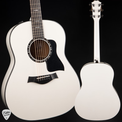 Taylor Custom C17e Grand Pacific Torrefied Sitka/Mahogany Pearl White Acoustic Guitar