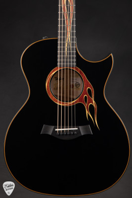 Taylor Custom #34 GA Hot Rod 3.0 Maple/Sitka Spruce Black/NAMM Acoustic Guitar