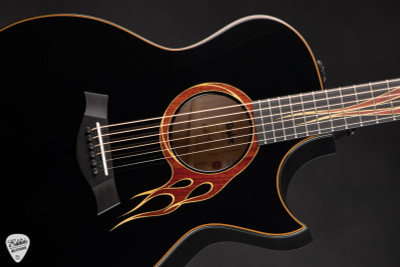 Taylor Custom #34 GA Hot Rod 3.0 Maple/Sitka Spruce Black/NAMM Acoustic Guitar