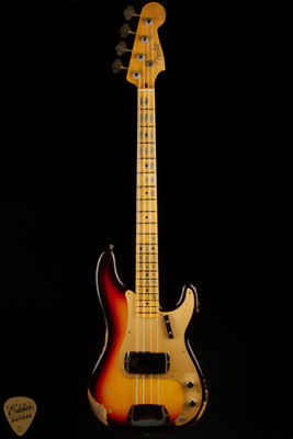 2023 - Fender Custom Shop 1958 Precision Bass Heavy Relic - 3-Color Sunburst