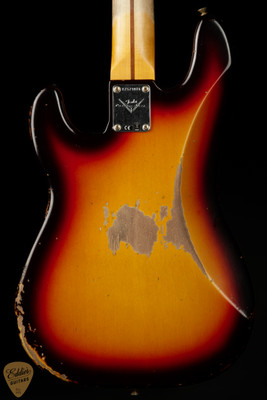 2023 - Fender Custom Shop 1958 Precision Bass Heavy Relic - 3-Color Sunburst