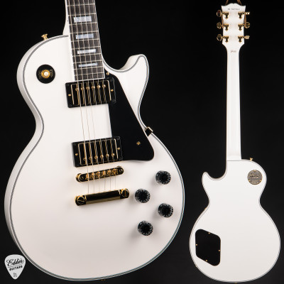 Gibson Custom Shop Les Paul Custom Gloss Alpine White Electric Guitar