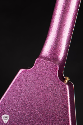 2025 Gibson Custom Shop Made 2 Measure Flying V Custom Gloss Pink Sparkle Electric Guitar